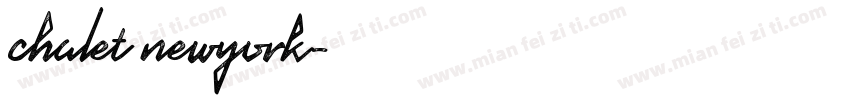 chalet newyork字体转换